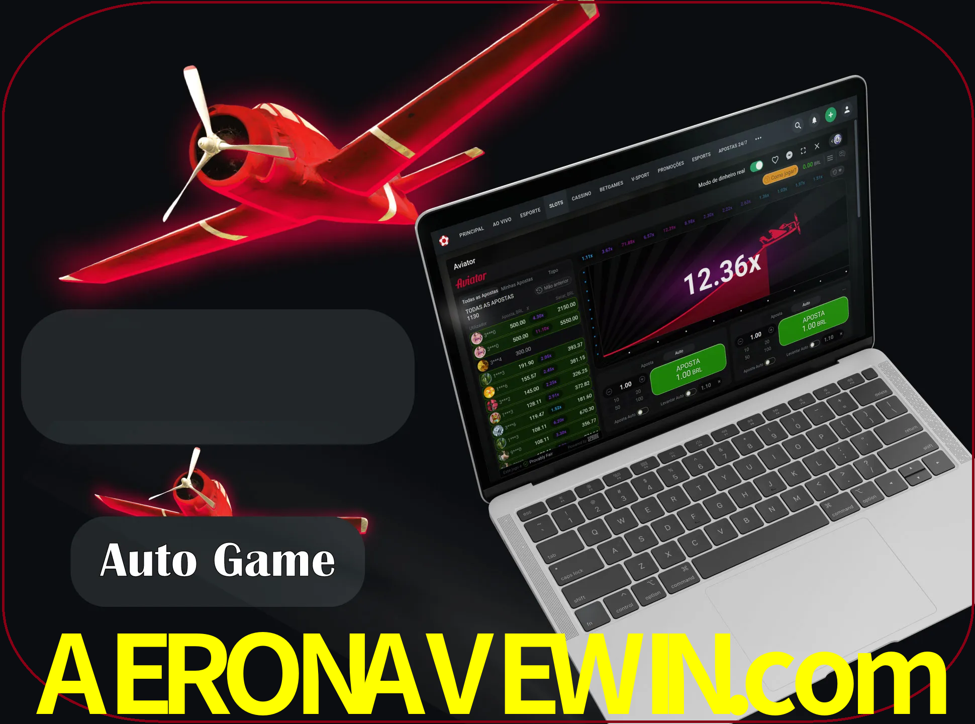 No modo automático, os jogos apostam e sacam seu dinheiro automaticamente.