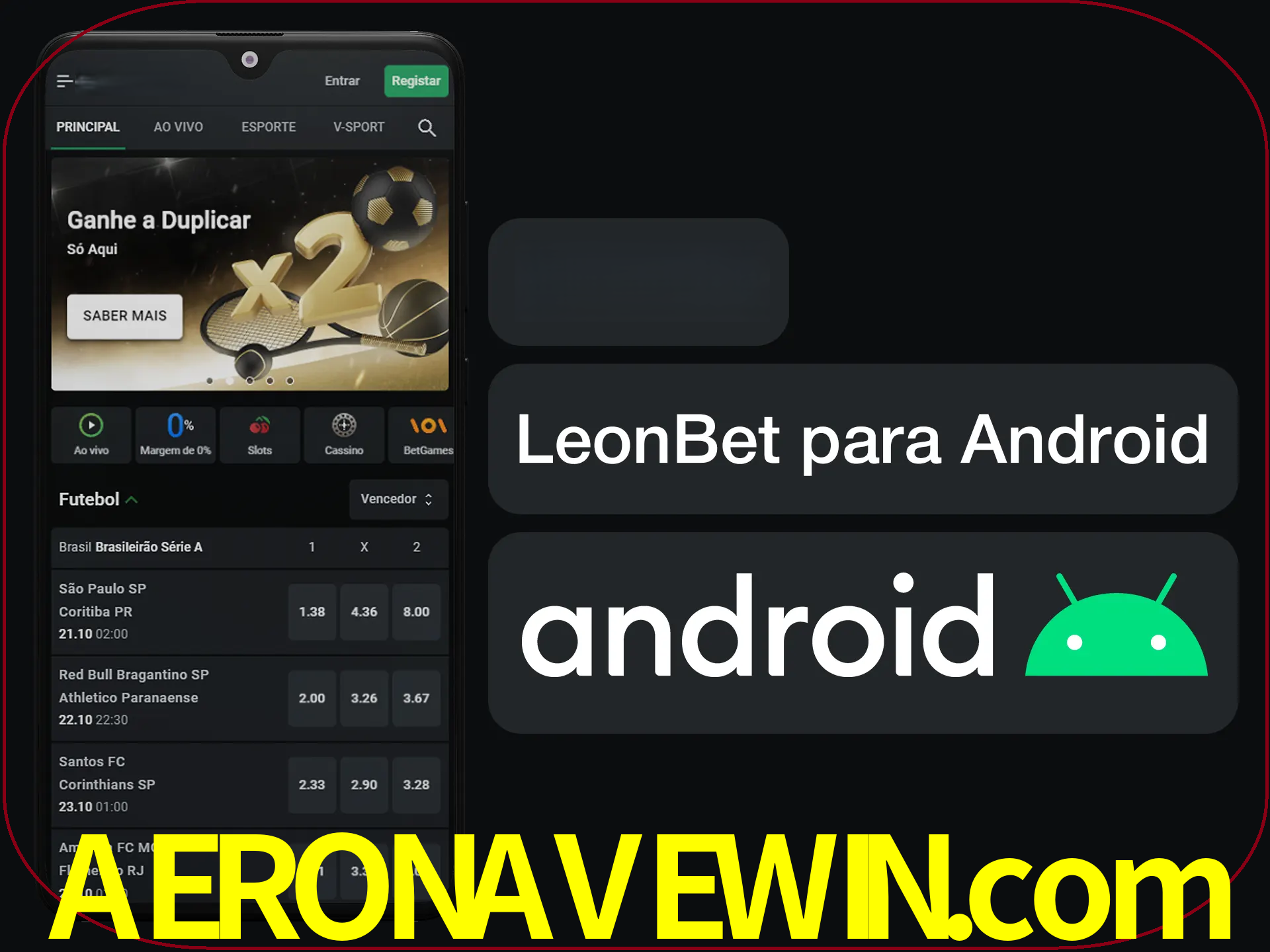 Adquira sua versão poket de LeonBet.