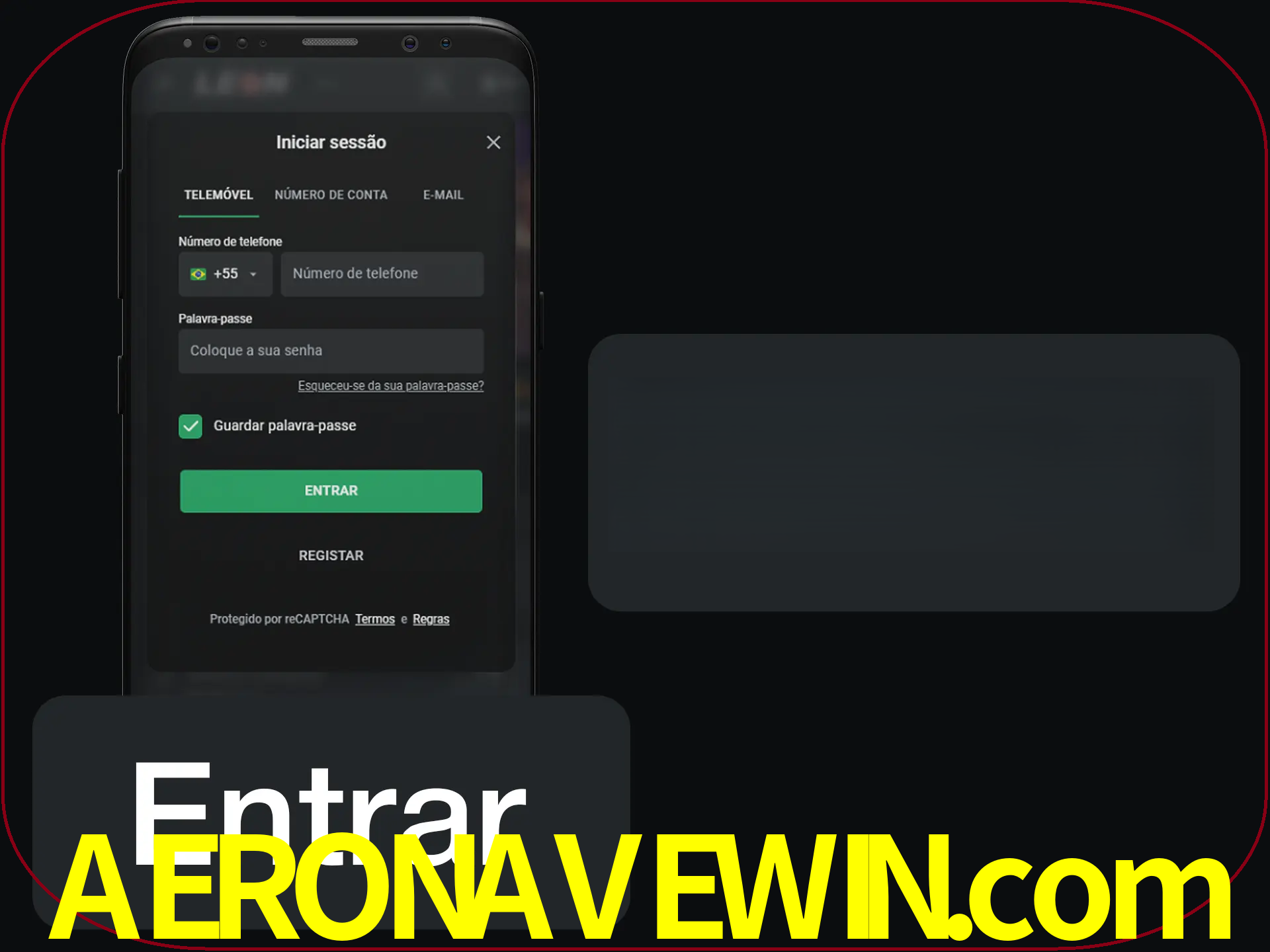 Faça o login para começar a apostar e jogar no cassino.