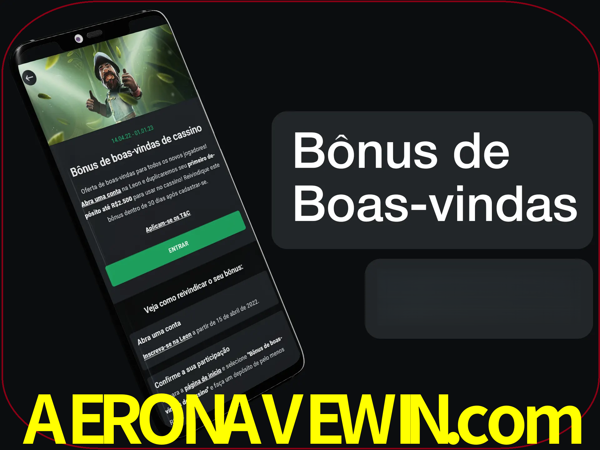 Não se esqueça de usar o bônus de boas-vindas.