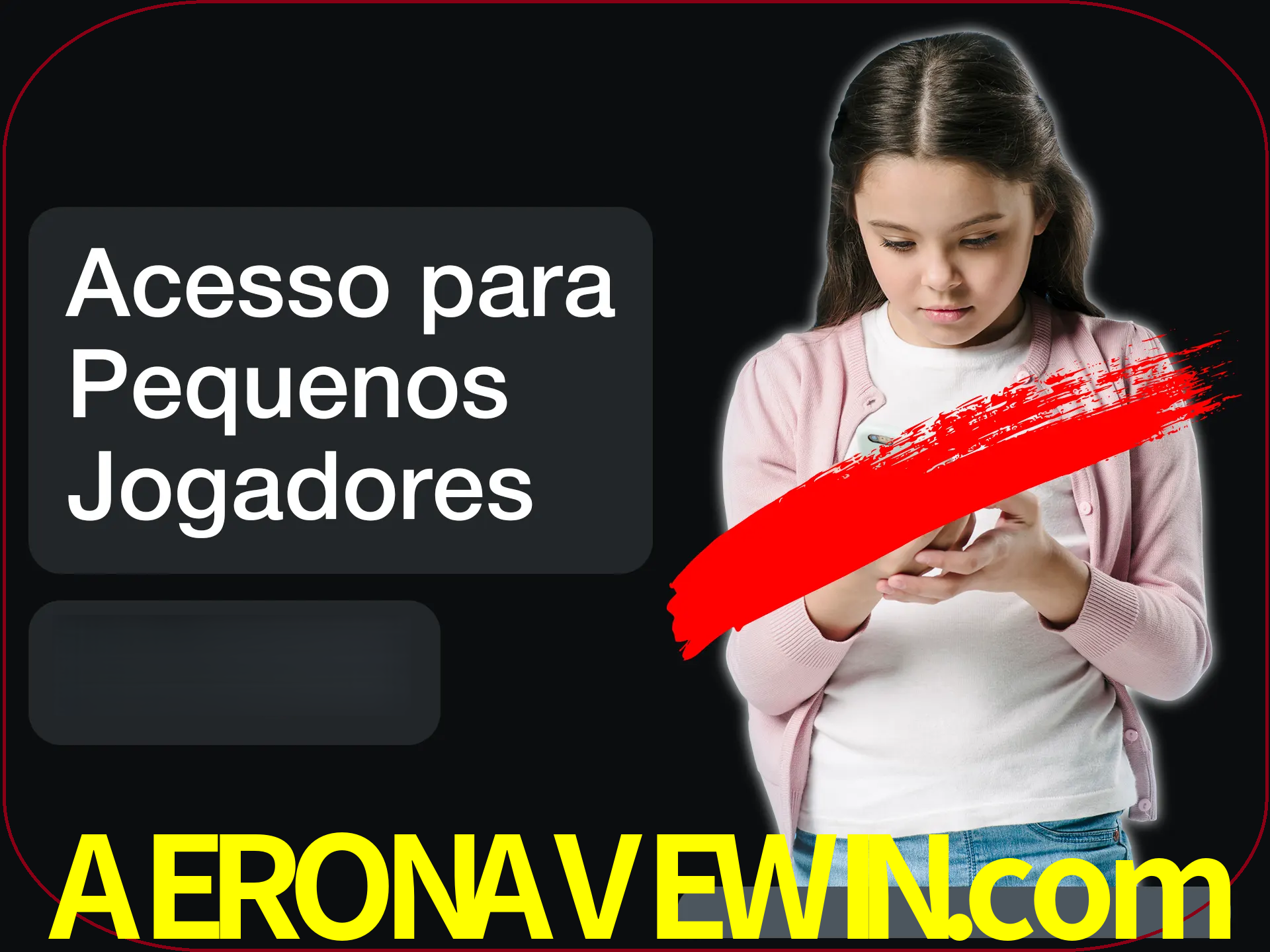 As crianças não podem jogar jogos de cassino.