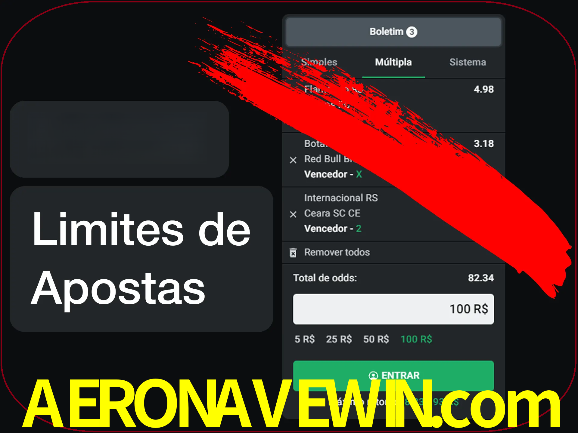 Não faça apostas loucas.