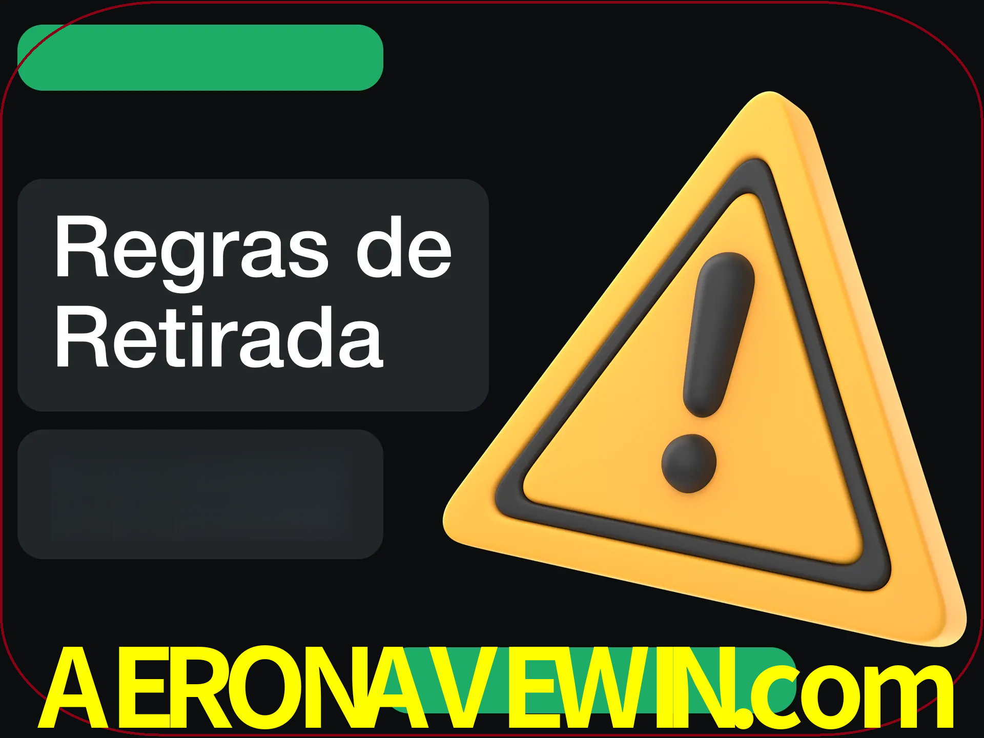 Leia as regras antes de fazer primeiro comdawal.